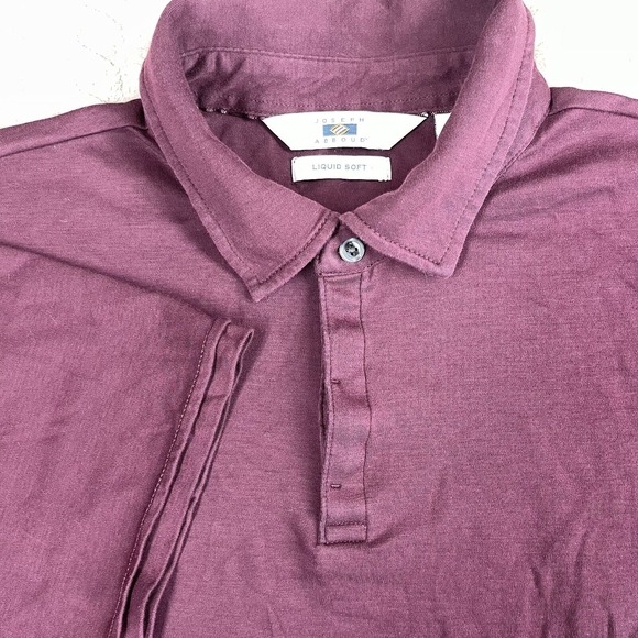 Joseph Abboud Polo Shirt Mens XL Purple Liquid Soft Cotton‎ - Picture 1 of 8